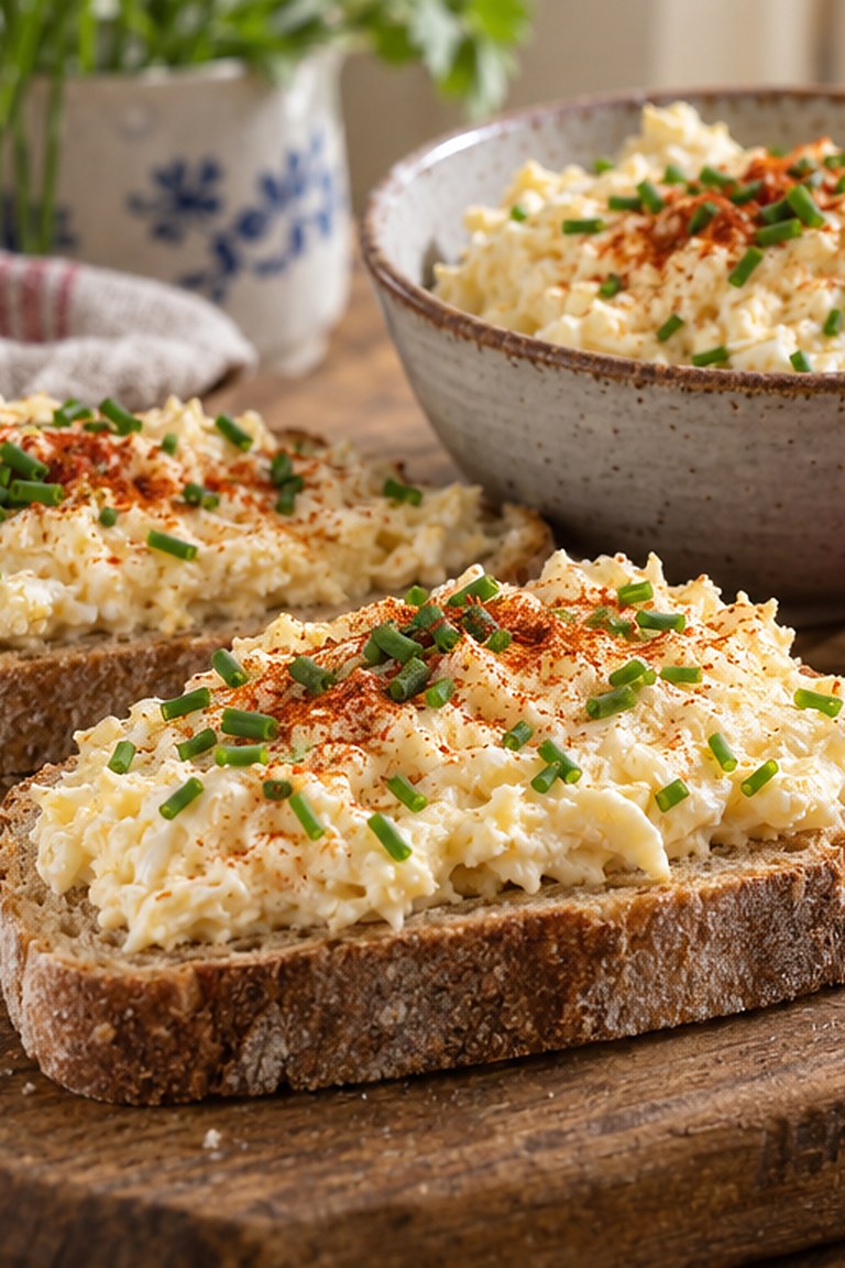 Sýrová pomazánka, czeska pasta z sera i jajek