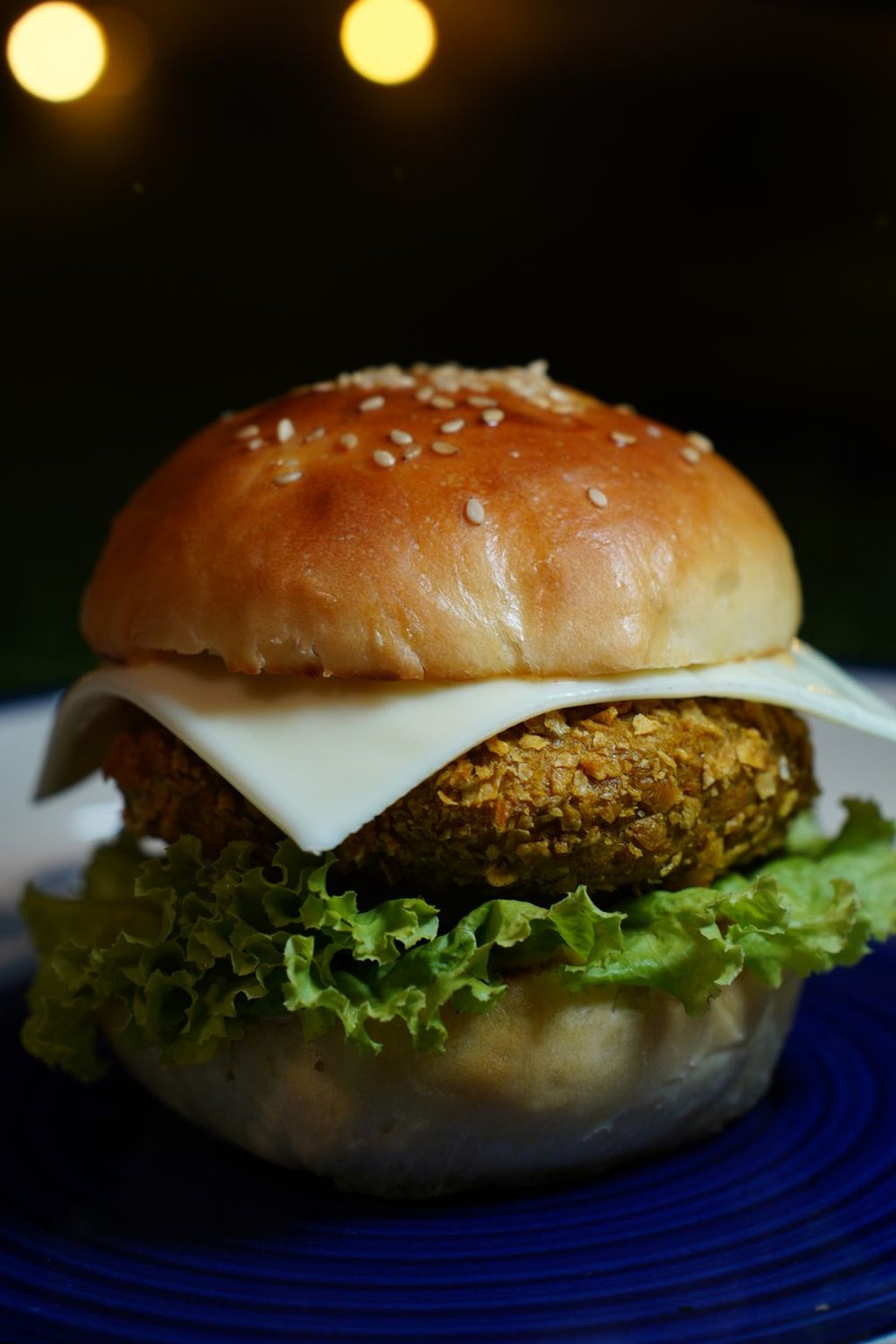Burger warzywny z serem