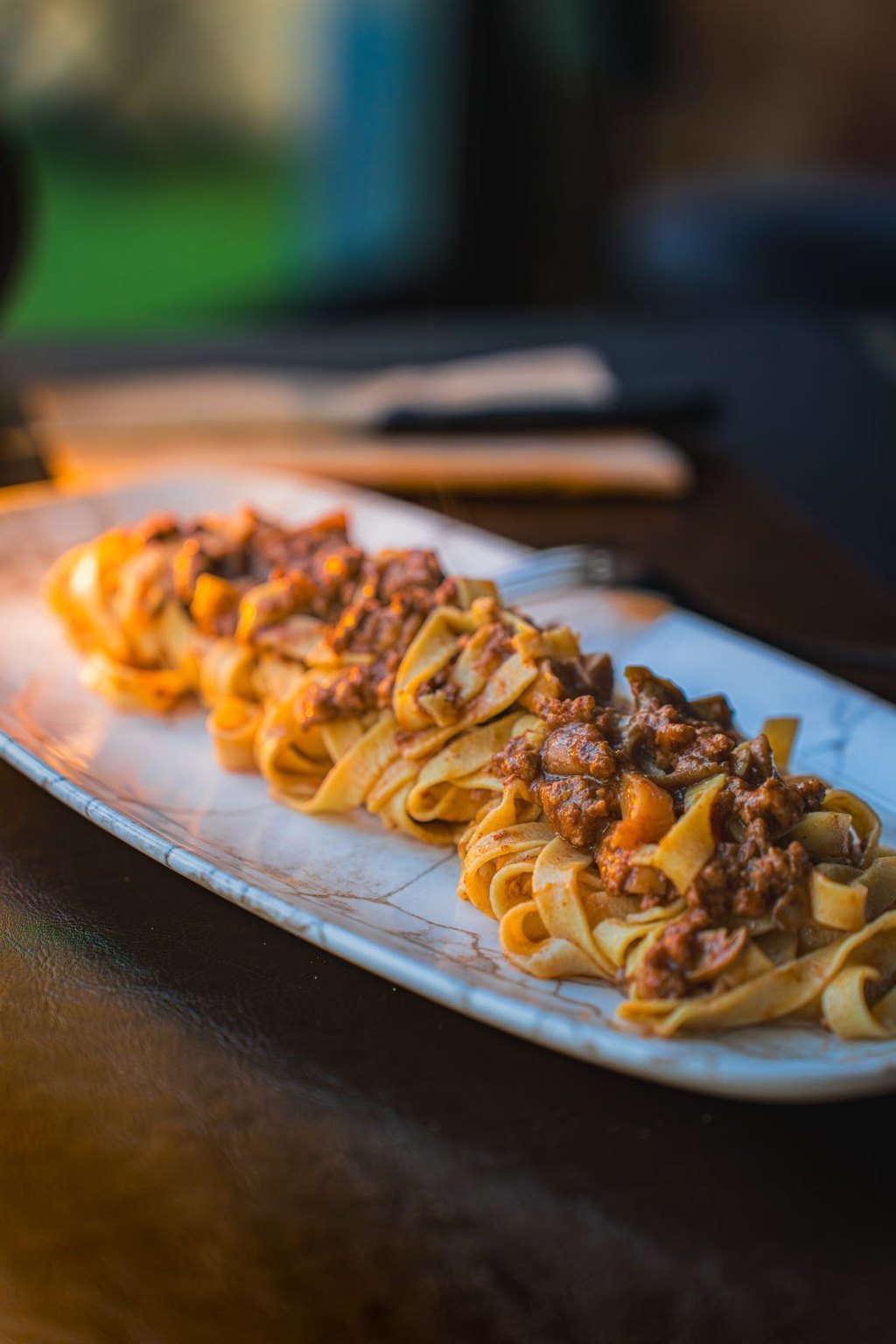 Tagliatelle z ragù grzybowym