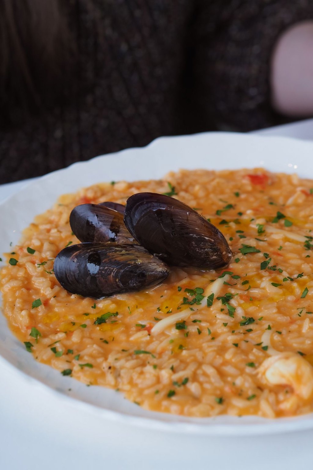 Risotto z owocami morza