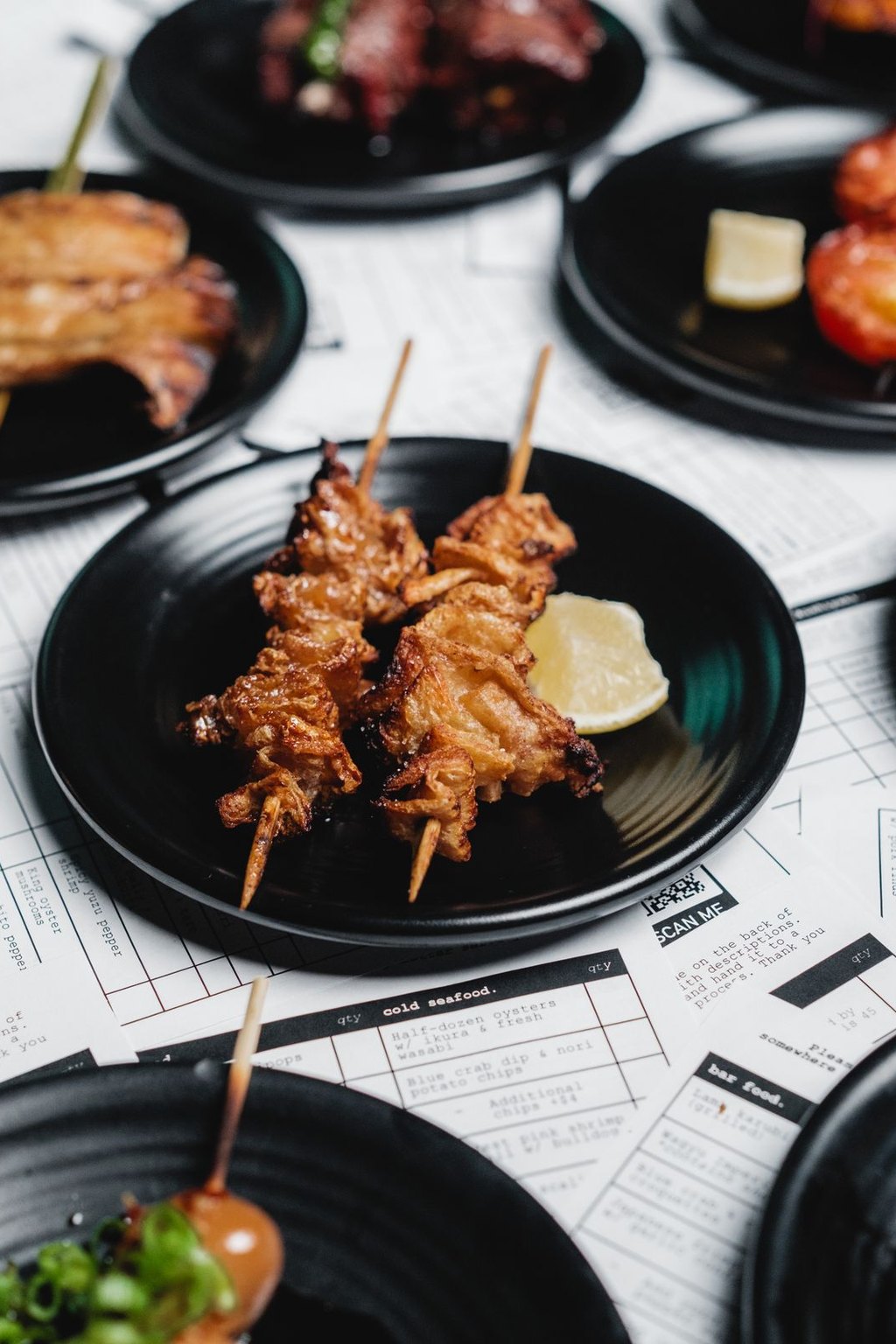 Szaszłyki yakitori z kurczaka