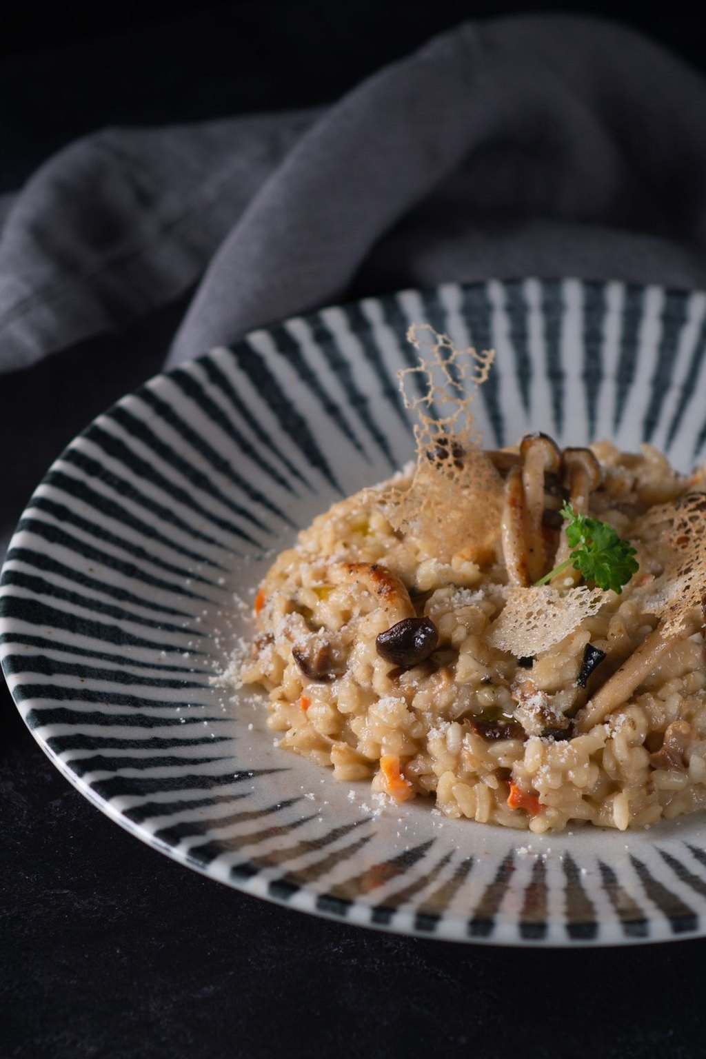 Risotto grzybowe z leśnymi grzybami