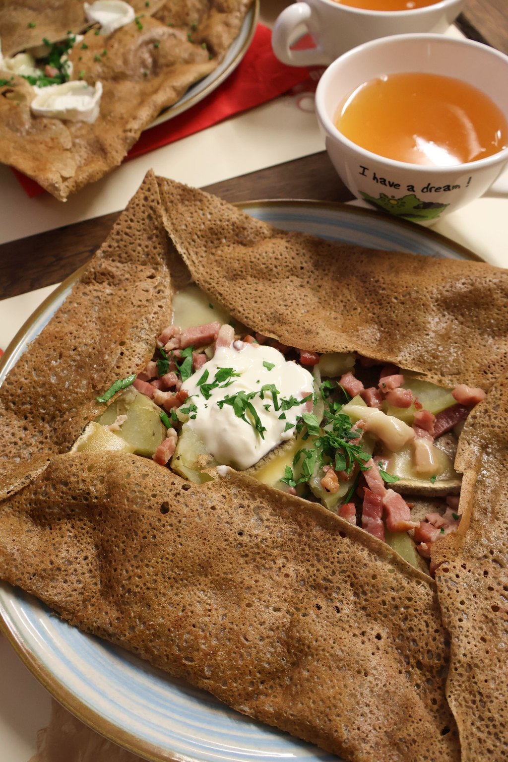Bretońska galette z warzywami