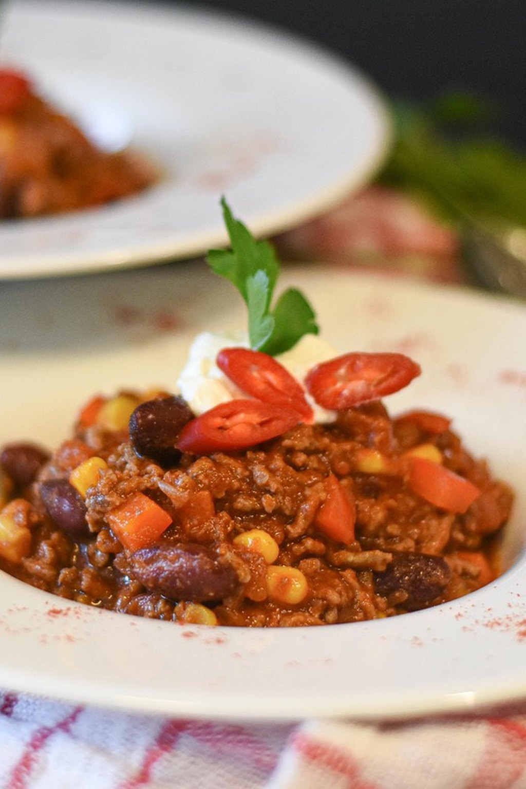 Jednopatelniowe chili z tofu i fasolą