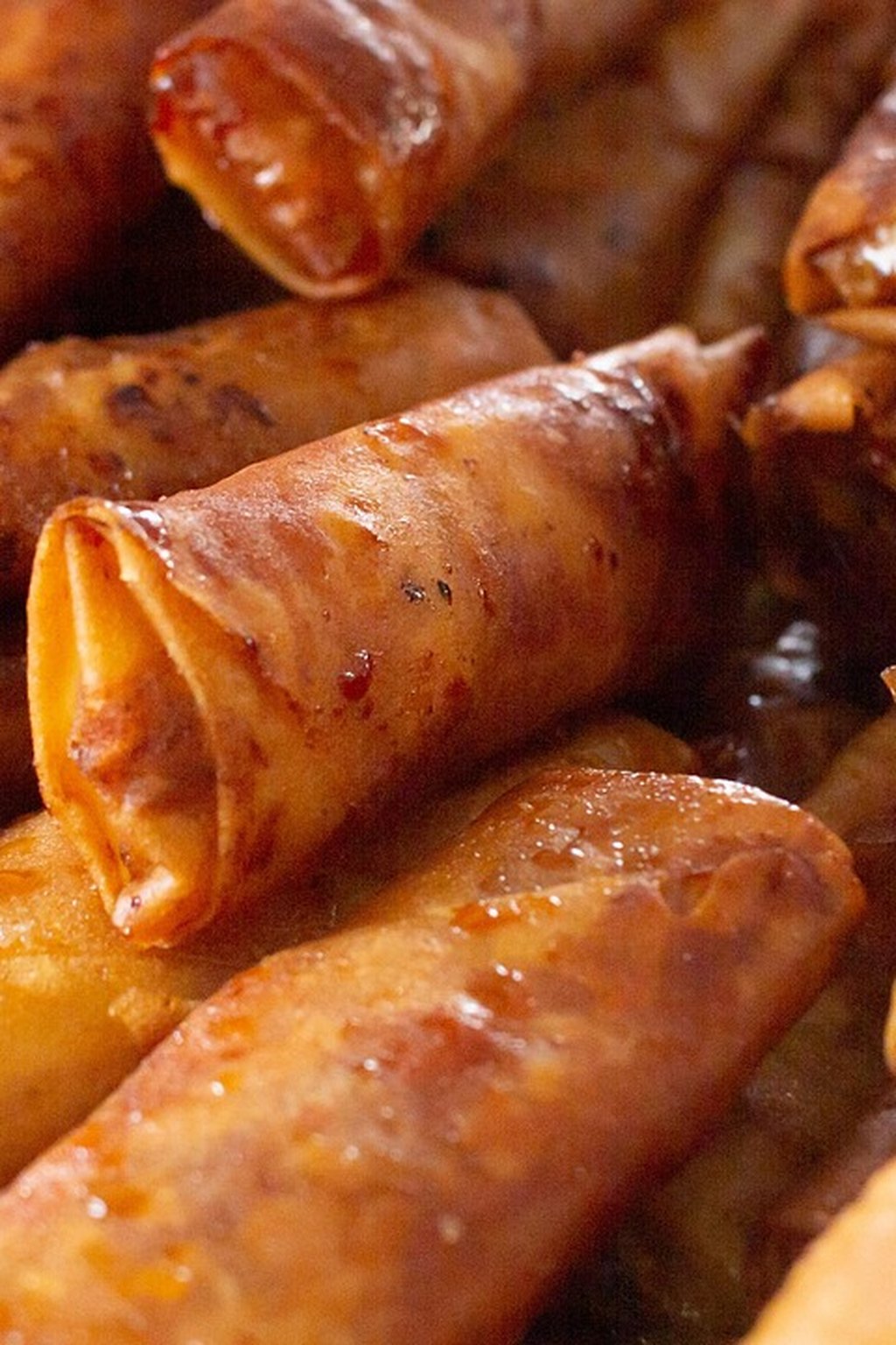 Chrupiące paczuszki ryżowe z kurczakiem