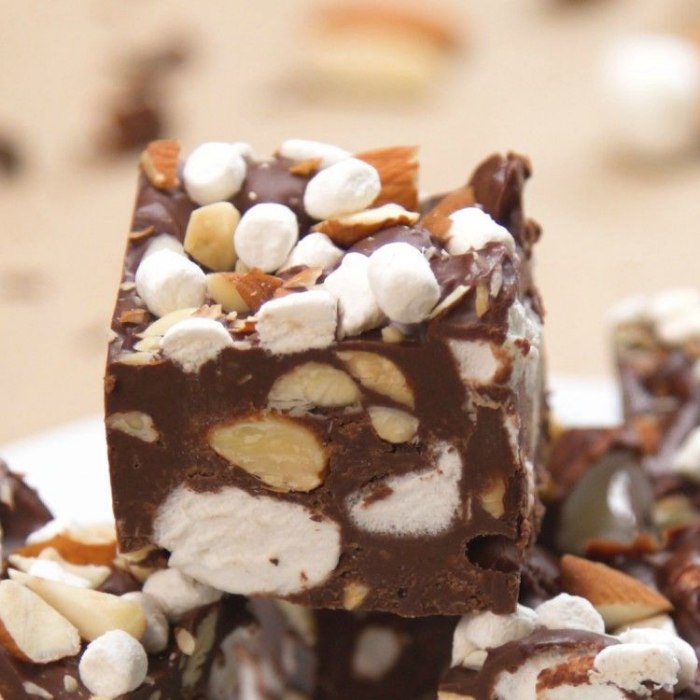 Czekoladowy fudge Rocky Road