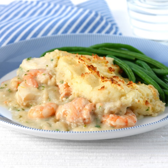 Zapiekanka rybna z purée ziemniaczanym