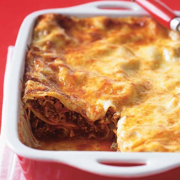 Lasagne z wołowiną i kremowym wierzchem