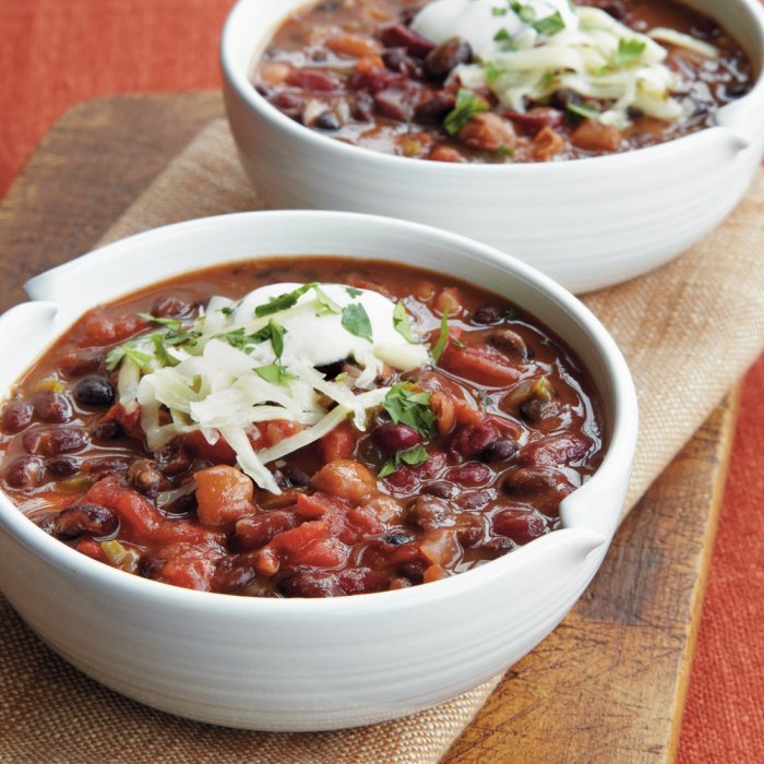 Wegetariańskie chili z warzywami