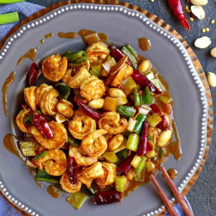 Krewetki kung pao