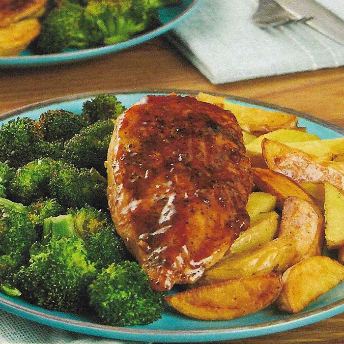 Kurczak w miodowo-balsamicznej glazurze