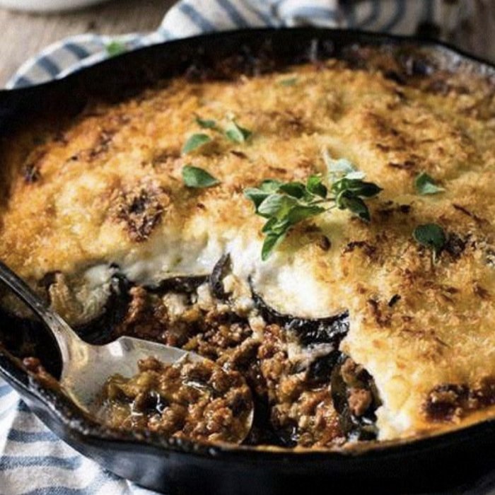 Moussaka wołowa z bakłażanem
