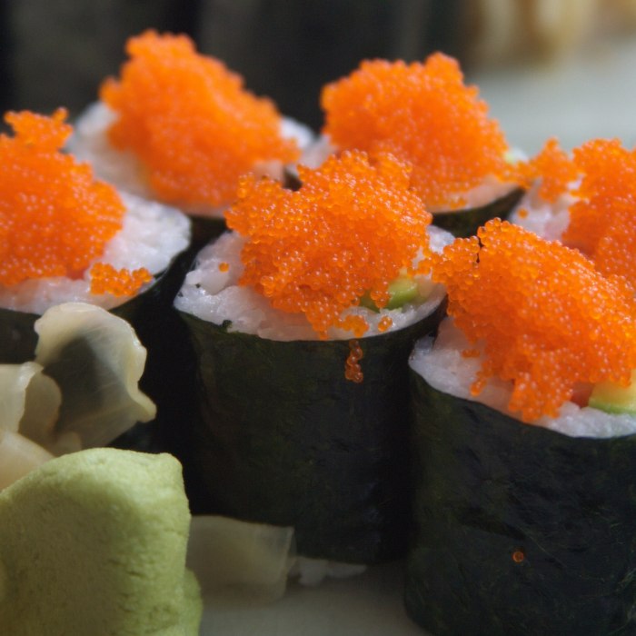 Ryżowe kąski sushi z ogórkiem