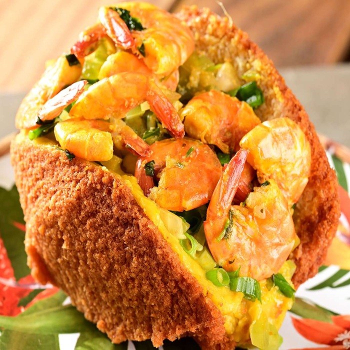Acarajé z krewetkami