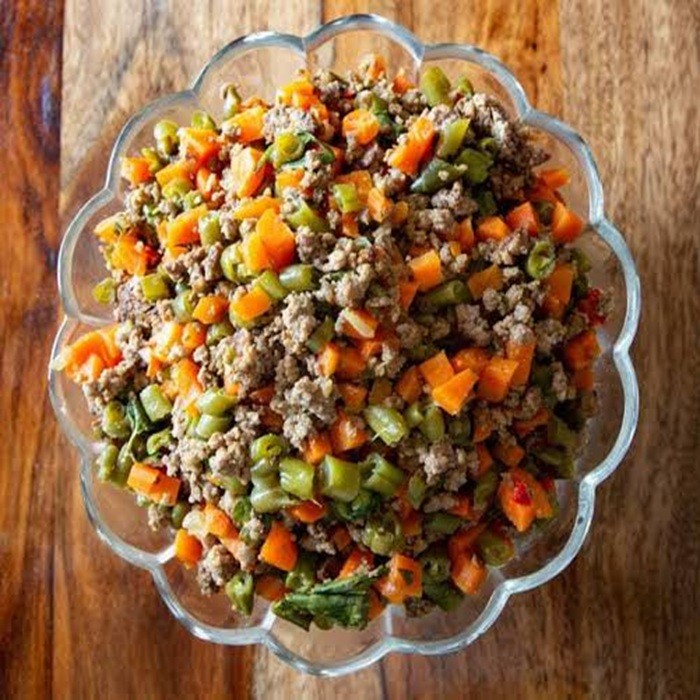 Picadillo z zieloną fasolką