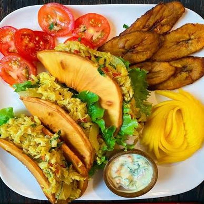 Tacos z chlebowca z dorszem