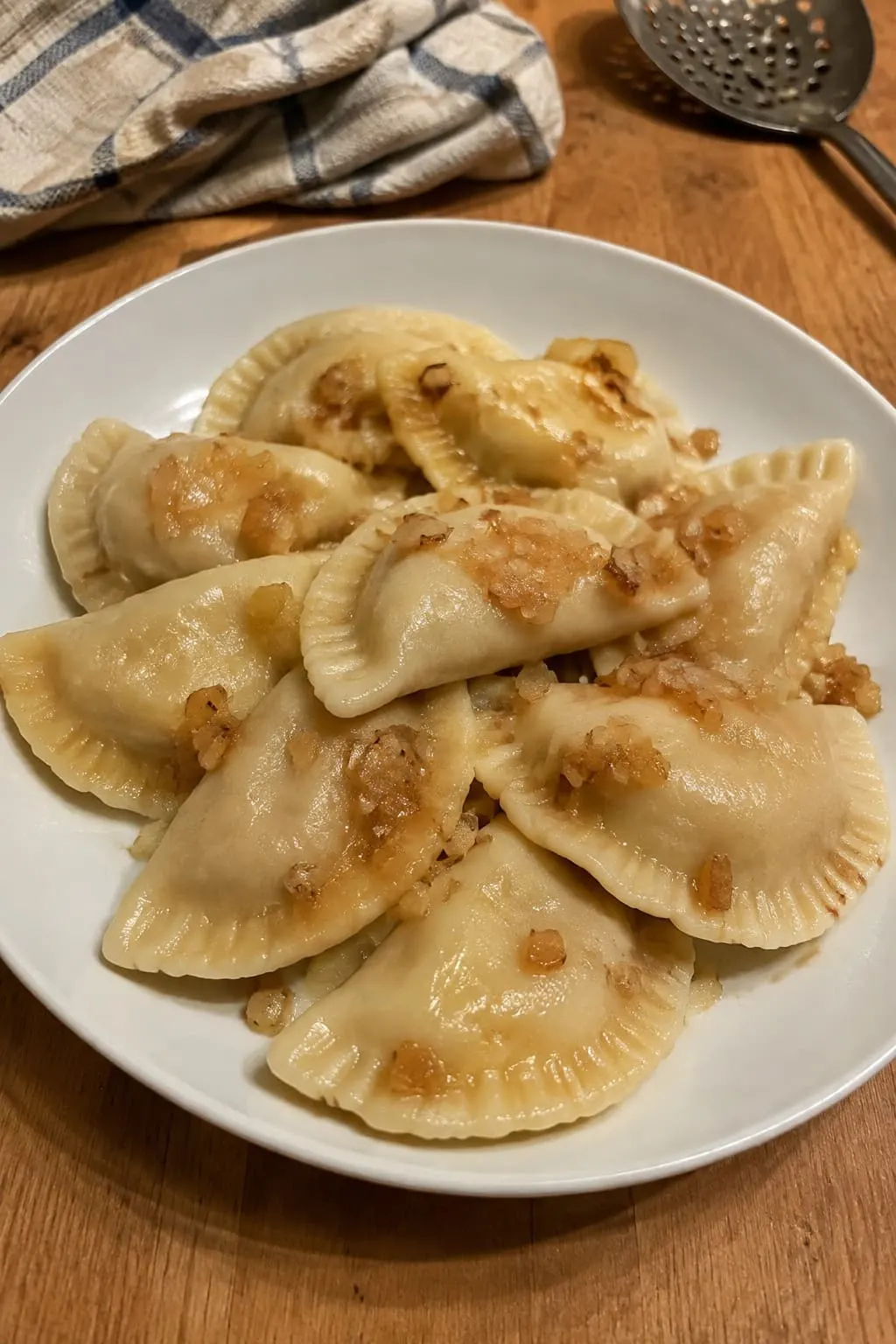 Pierogi ruskie z cebulką