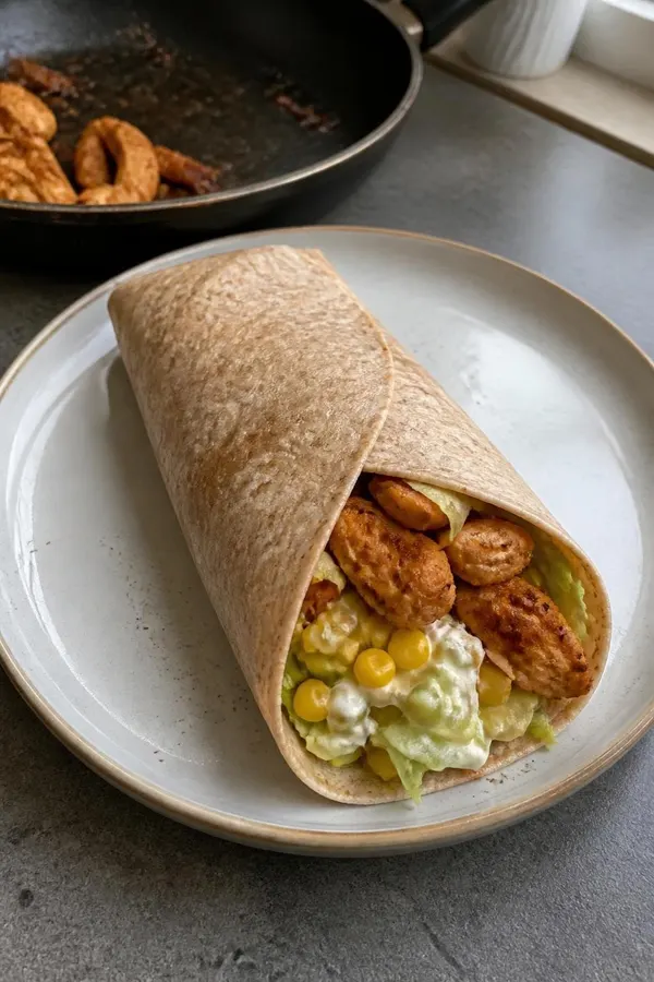 Tortilla barbecue z kurczakiem i jalapeño